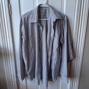Andhurst Striped Button-Up Shirt, Size L-XL